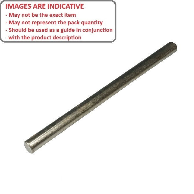 1075643 | 0R-0064-0300-SS302 --- Round Rod - 6.35 mm x 304.8 mm x 302