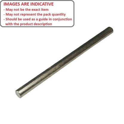 1075643 | 0R-0064-0300-SS302 --- Round Rod - 6.35 mm x 304.8 mm x 302