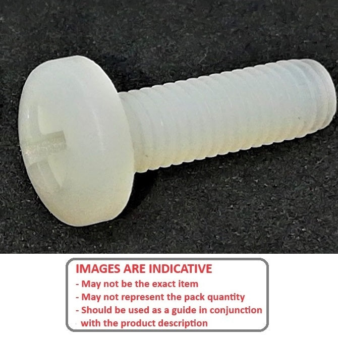 1046191 | SC030M-030-BD-PH-N (PK-10) --- Binder Head Screws - M3 - 3x0.5mm - 30 mm - Nylon Screw