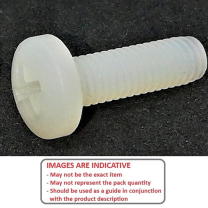 1039985 | SC020M-025-BD-PH-N (PK-45) --- Binder Head Screws - M2 - 2x0.4mm - 25 mm - Nylon Screw