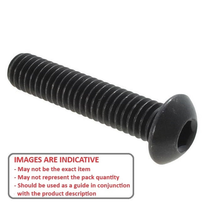 1038431 | SC019F-010-B-SK-C (PK-60) --- Button Screws - 1-72 UNF - 1.85mm - 9.5 mm - Alloy Steel Socket Screw