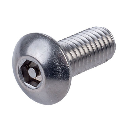 1045462 | SCS0300-012-B-SK-S4 (PK-6) --- Security Screws - M3 - 3x0.5mm - 12 mm - 304 Stainless Button Screw
