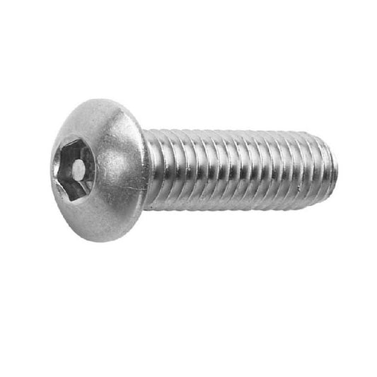 Vite M8 x 16 mm Acciaio inossidabile 304 - Presa per pulsante di sicurezza - MBA (confezione da 2)