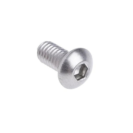 Vite M3 x 6 mm - Acciaio inossidabile 316 - A4 - Presa a bottone - MBA (confezione da 5)