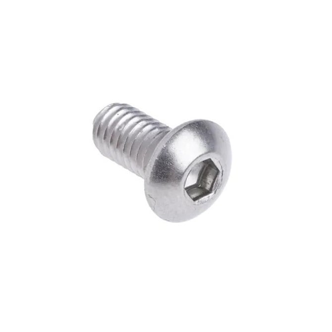 Vite M6 x 16 mm - Acciaio inossidabile 304 - Presa a bottone - MBA (confezione da 5)