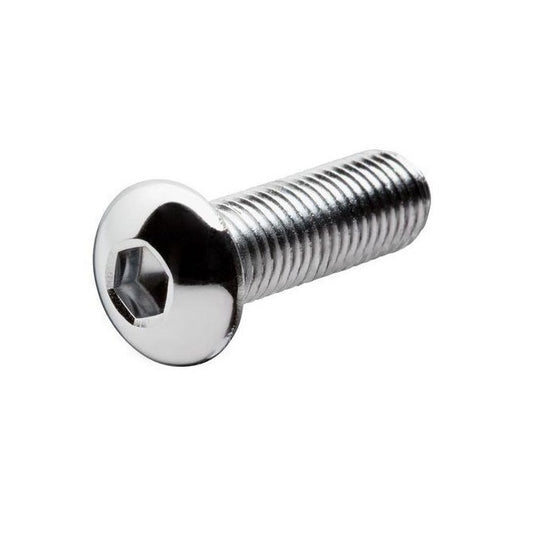 Button Screws - M6 - 6x1mm - 25 mm - 304 Stainless Socket