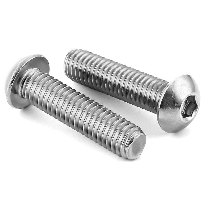 1066738 | SC060M-020-B-SK-S6 (PK-100) --- Button Screws - M6 - 6x1mm - 20 mm - 316 Stainless Socket Screw