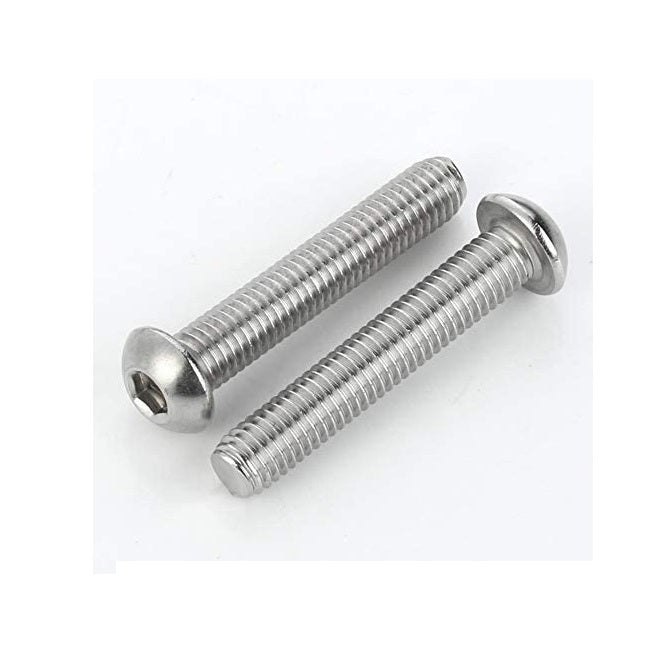 Button Screws - 5/16-24 UNF - 7.94mm - 50.8 mm - 304 Stainless Socket