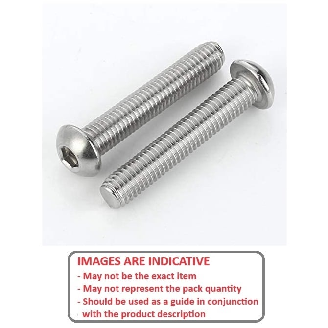 1047538 | SC030M-020-B-SK-S6 (10 Pcs) --- Button Screws - M3 (3x0.5mm) x 20 mm