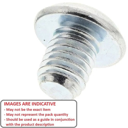 1043250 | SC030M-005-B-SK-CZ (PK-10) --- Button Screws - M3 - 3x0.5mm - 5 mm - Zinc Plated Steel Socket Screw