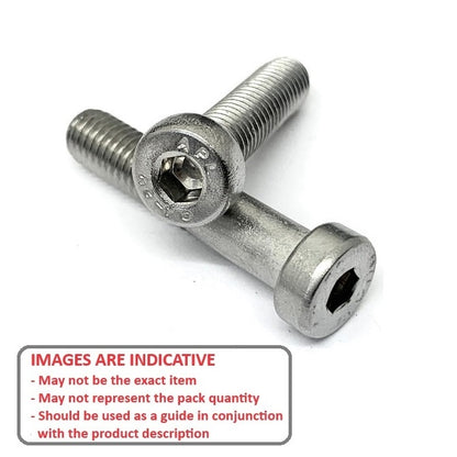 1053000 | SC040M-012-LH-SK-S6L (PK-2) --- Low Head Socket Screws - M4x0.7 12x7 mm 316L Stainless - Stainless Steel 316L Screw