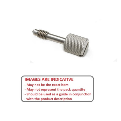 1050346 | SCC035C-011-019-TH-S3 (PK-137) --- Captive Screws - 6-32 UNC - 3.5mm - 19.05x5.56 mm Thumb - Stainless Steel 303/304 Similar to A2, 18-8 HRB80 Screw