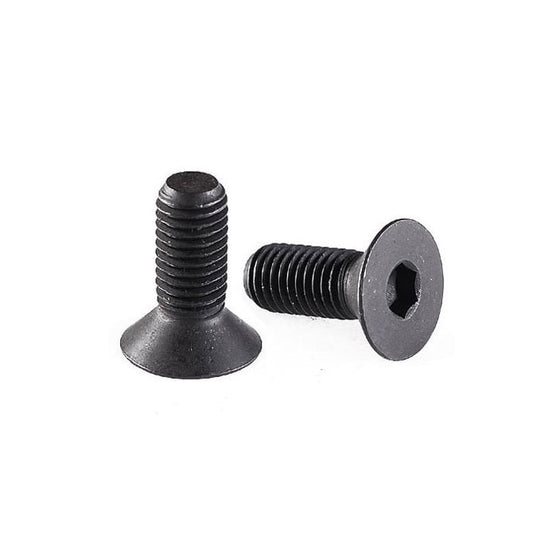 Vite 5-40 UNC x 9,5 mm in acciaio ad alta resistenza in ossido nero - presa svasata - MBA (confezione da 5)