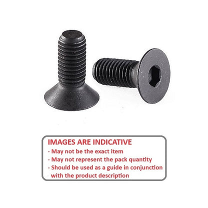 1037758 | SK015F-003-SK-C (PK-50) --- Countersunk Screws - 0-80 UNF - 1.52mm - 3.2 mm - High Tensile Steel / Black Oxide Socket Screw