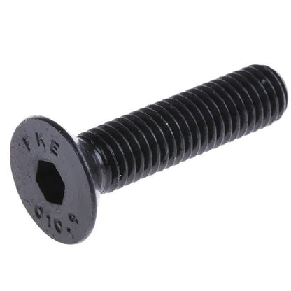 Vis 2-56 UNC x 7,9 mm Acier Haute Résistance Oxyde Noir - Douille Fraisée - MBA (Pack de 10)