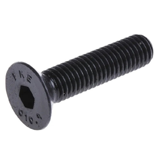 Vis 3-48 UNC x 9,5 mm Acier Haute Résistance Oxyde Noir - Douille Fraisée - MBA (Paquet de 50)