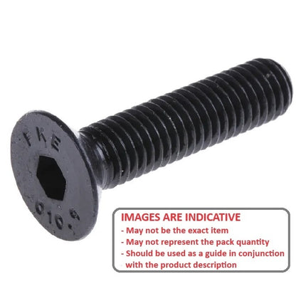 1069685 | SK064W-019-SK-C (PK-50) --- Countersunk Screws - 1/4-20 BSW - 6.35mm - 19.1 mm - High Tensile Steel / Black Oxide Socket Screw