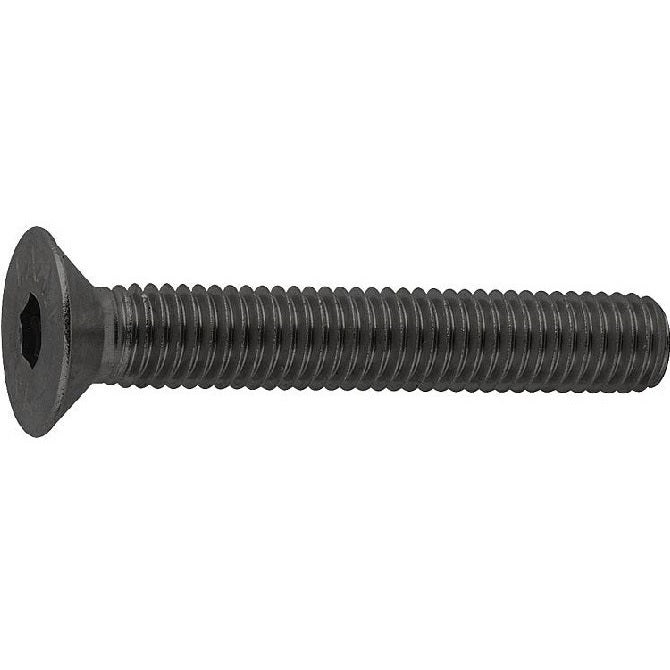 Vite 5/16-18 UNC x 88,9 mm Acciaio ad alta resistenza Ossido nero - Presa svasata - MBA (confezione da 1)