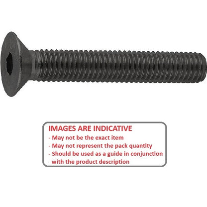 1106523 | SK140M-080-SK-C (PK-25) --- Countersunk Screws - M14 - 14x2mm - 80 mm - High Tensile Steel / Black Oxide Socket Screw