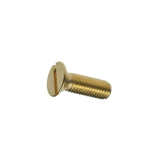 Countersunk Screws - M10 - 10x1.5mm - 25 mm - Brass Slotted