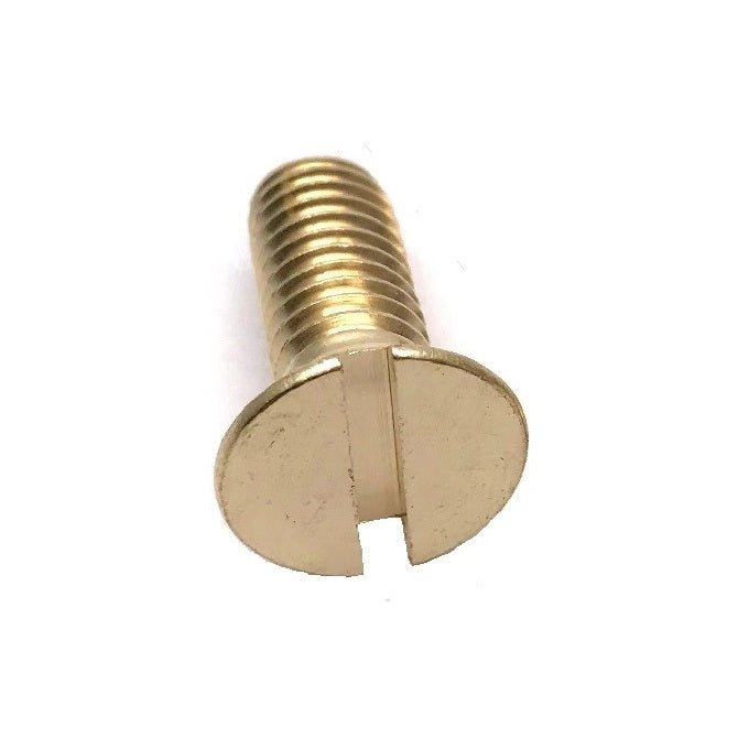 1051003 | SK039W-010-SL-BR (PK-100) --- Countersunk Screws - 5/32-32 BSW - 3.969mm - 9.525 mm - Brass Slotted Screw