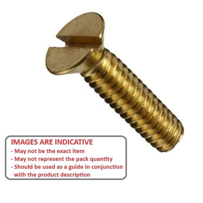 1037191 | SK014M-006-SL-BR (PK-10) --- Countersunk Screws - M1.4 - 1.4x0.3mm - 6 mm - Brass Slotted Screw
