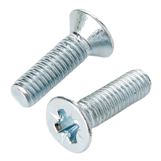 1060195 | SK050M-008-PZ-CZ (PK-10) --- Countersunk Screws - M5 - 5x0.8mm - 8 mm - Zinc Plated Steel Pozidrive Screw