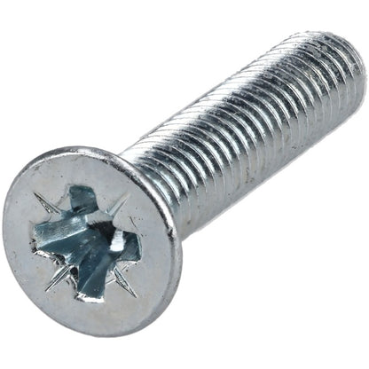 1092611 | SK100M-040-PZ-CZ (PK-100) --- Countersunk Screws - M10 - 10x1.5mm - 40 mm - Zinc Plated Steel Pozidrive Screw