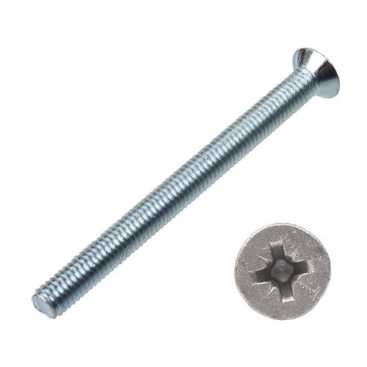Countersunk Screws - M2.5 - 2.5x0.45mm - 20 mm - Zinc Plated Pozidrive