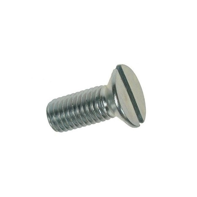 Countersunk Screws - 1/4-20 BSW - 6.35mm - 12.7 mm - Zinc Plated Steel Slotted
