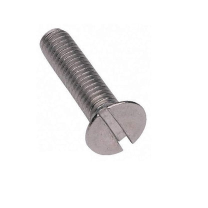 Countersunk Screws - M6 - 6x1mm - 25 mm - Zinc Plated Steel Slotted