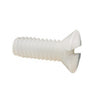 Countersunk Screws - 2-56 UNC - 2.18mm - 4.8 mm - Nylon - Zytel 101 - Slotted