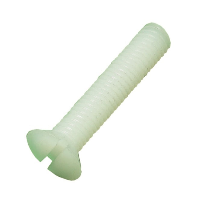 1055163 | SK042C-013-SL-N (PK-50) --- Countersunk Screws - 8-32 UNC - 4.17mm - 12.7 mm - Nylon - Zytel 101 - Slotted Screw