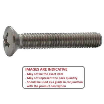 1062300 | SK050M-035-O-PH-S4 (PK-10) --- Countersunk Screws - M5 - 5x0.8mm - 35 mm - 304 Stainless Oval Top Screw