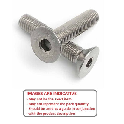 1074462 | SK064F-025-SK-S4 (PK-50) --- Countersunk Screws - 1/4-28 UNF - 6.35mm - 25.4 mm - 304 Stainless Socket Screw