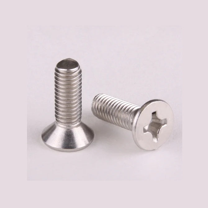 1041928 | SK028C-006-PH-S4 (PK-100) --- Countersunk Screws - 4-40 UNC - 2.85mm - 6.4 mm - 304 Stainless Phillips Screw