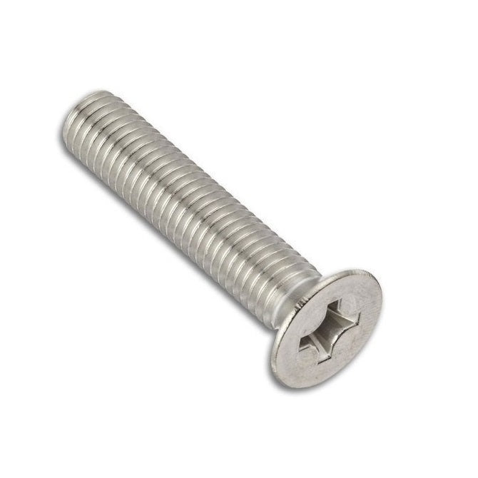 Vite M8 x 30 mm - Acciaio inossidabile 316 - Testa svasata Philips - MBA (confezione da 50)