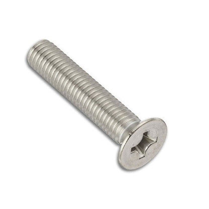 Countersunk Screws - M8 - 8x1.25mm - 25 mm - 316 Stainless Phillips