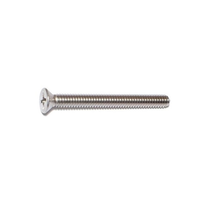 Countersunk Screws - 1/4-20 BSW - 6.35mm - 44.5 mm - 304 Stainless Phillips