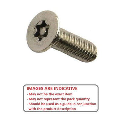 1067103 | SKS0600-016-SK-Z (PK-100) --- Security Screws - M6 - 6x1mm - 16 mm - Steel Case Hardened Zinc Alloy Socket Screw