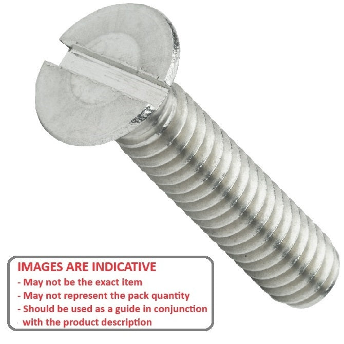 1039502 | SK020M-008-SL-S4 (PK-100) --- Countersunk Screws - M2 - 2x0.4mm - 8 mm - 304 Stainless Slotted Screw