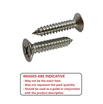 1042292 | SKT0285-006-PH-S4 (PK-10) --- Self Tapping Screws - 2.85mm - 4 Gauge - 6.4 mm - 4 Countersunk - Stainless Steel 304 Similar to A2, 18-8 HRB80 Screw
