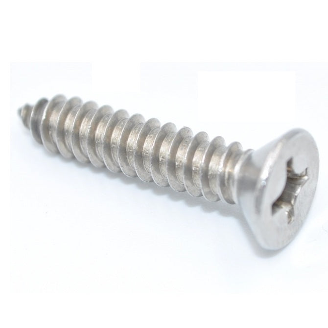 1039359 | SKT0218-006-PH-6 (PK-50) --- Self Tapping Screws - 2.18mm - 2 Gauge - 6.4 mm - 2 Countersunk - Stainless Steel 316 Similar to A4, 18-10 Screw