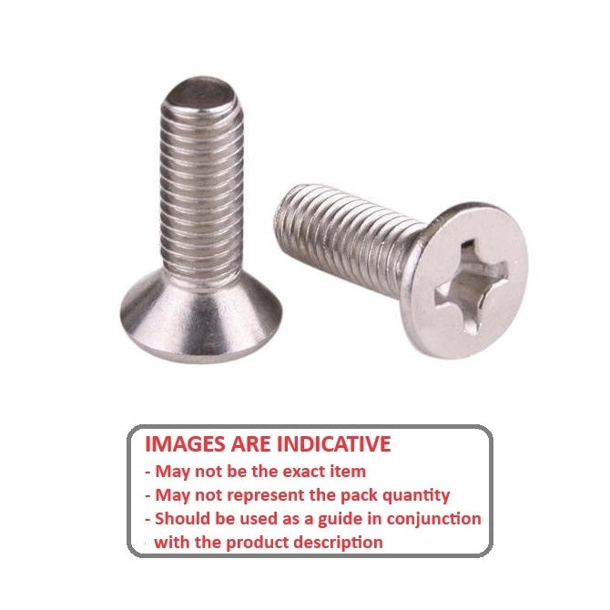 1052815 | SK040M-010-PH-TC1 (PK-10) --- Countersunk Screws - M4 - 4x0.7mm - 10 mm - Titanium CP Grade 1 Phillips Screw
