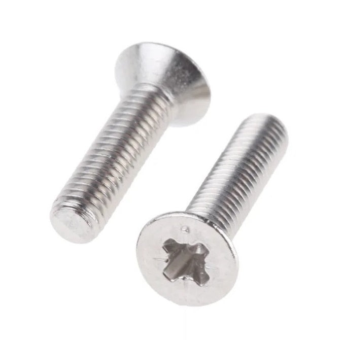 Countersunk Screws - M4 - 4x0.7mm - 16 mm - Titanium CP Grade 1 Phillips