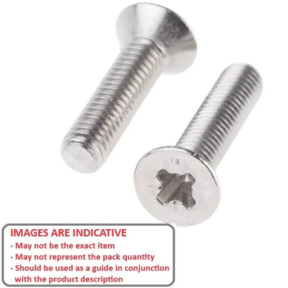 1053542 | SK040M-016-PH-TC1 (PK-10) --- Countersunk Screws - M4 - 4x0.7mm - 16 mm - Titanium CP Grade 1 Phillips Screw