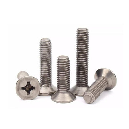 1045467 | SK030M-010-PH-TC2 (PK-5) --- Countersunk Screws - M3 - 3x0.5mm - 10 mm - Titanium CP Grade 2 Phillips Screw