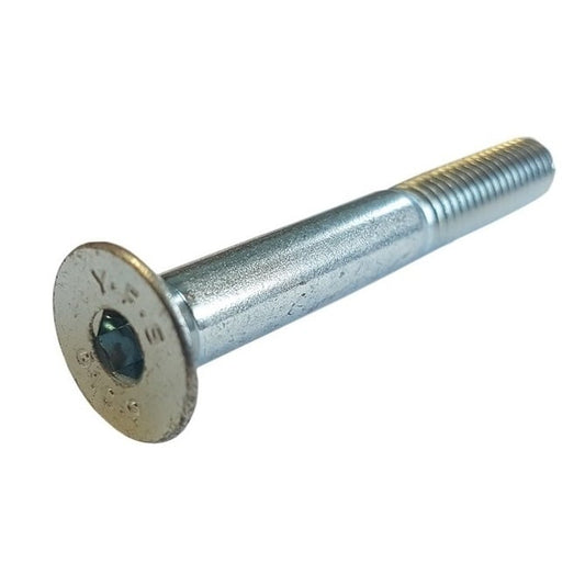 Vite M3 x 45 mm - Acciaio zincato - Presa svasata - MBA (confezione da 5)