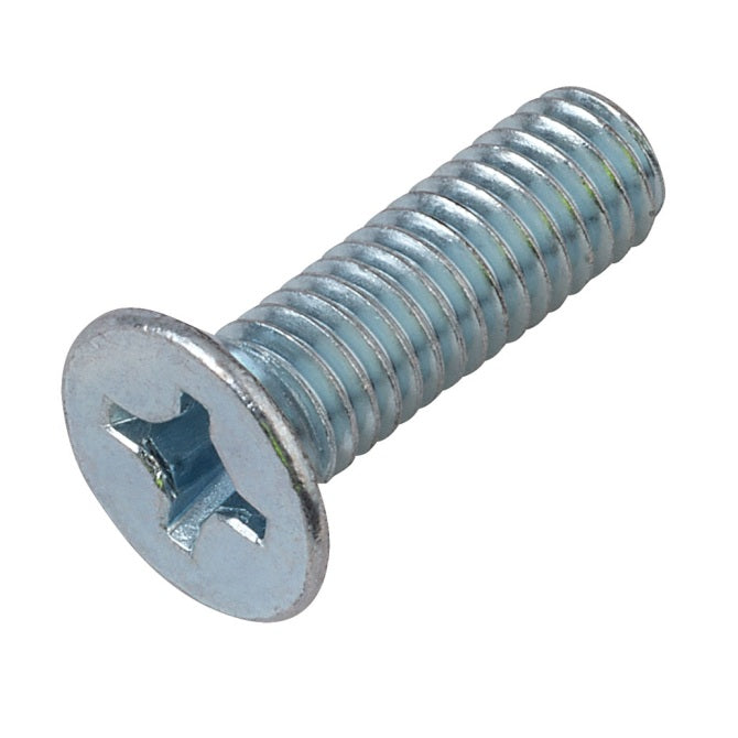 1052035 | SK040M-006-PH-CZ (PK-100) --- Countersunk Screws - M4 - 4x0.7mm - 6 mm - Zinc Plated Steel Phillips Screw