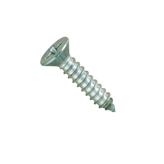 Self Tapping Screws - 4.76x12.7 mm - 10 or 3/16 Countersunk - Zinc Plated Steel